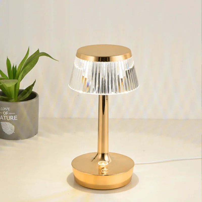 Lampe de Chevet Cristal Tactile Rechargeable Sans Fil