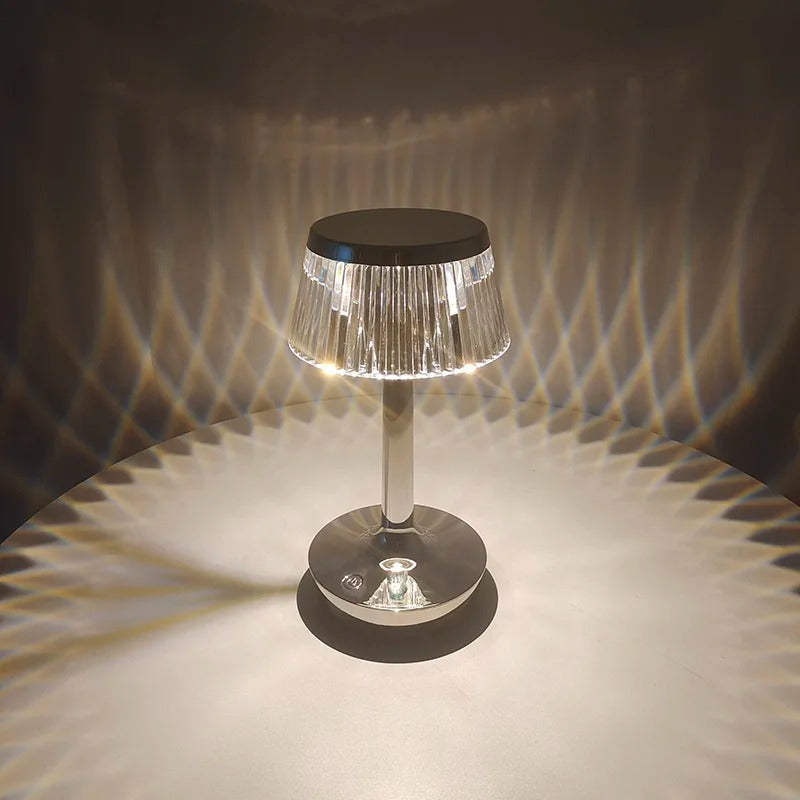 Lampe de Chevet Cristal Tactile Rechargeable Sans Fil