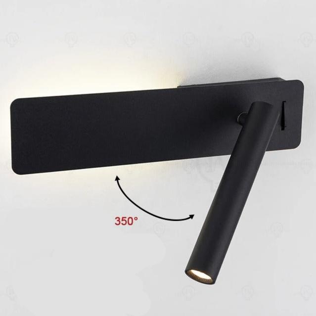 Lampe de Chevet avec Liseuse en Métal – Bras Ajustable