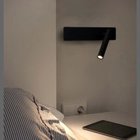 Lampe de Chevet avec Liseuse en Métal – Bras Ajustable