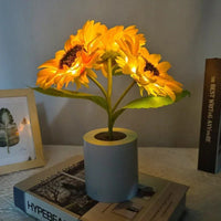 Lampe de Chevet Tournesol Rechargeable – Lumière Douce