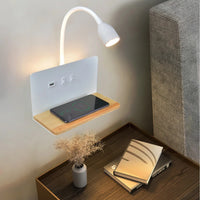 Lampe de Chevet Liseuse avec Recharge Sans Fil et USB