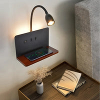 Lampe de Chevet Liseuse avec Recharge Sans Fil et USB