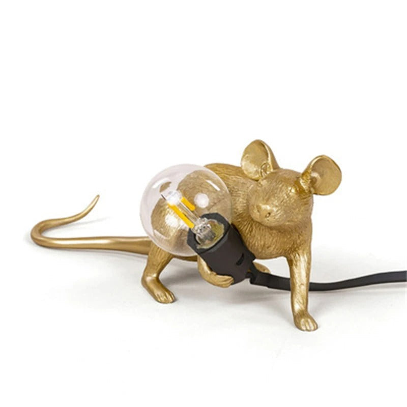 Lampe de Chevet Souris en Résine – Déco Originale