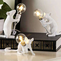 Lampe de Chevet Souris en Résine – Déco Originale