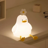 Veilleuse Canard Enfant en Silicone – Rechargeable USB