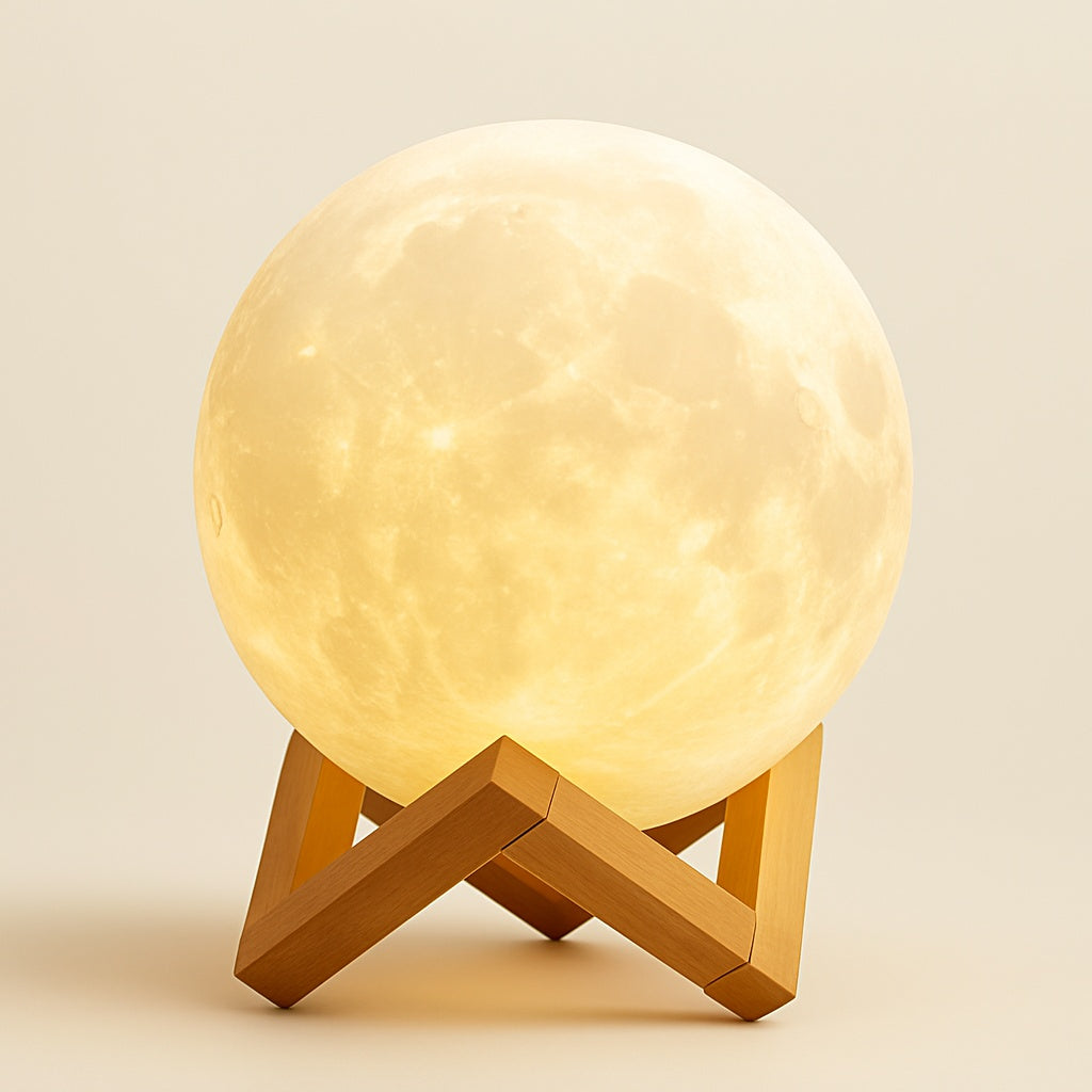 Lampe Lune 3D – Veilleuse Tactile Rechargeable USB